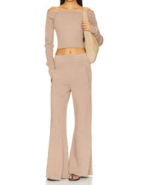 Free People Movement Go To Long Sleeve Set in fossil - women's sleepwear
