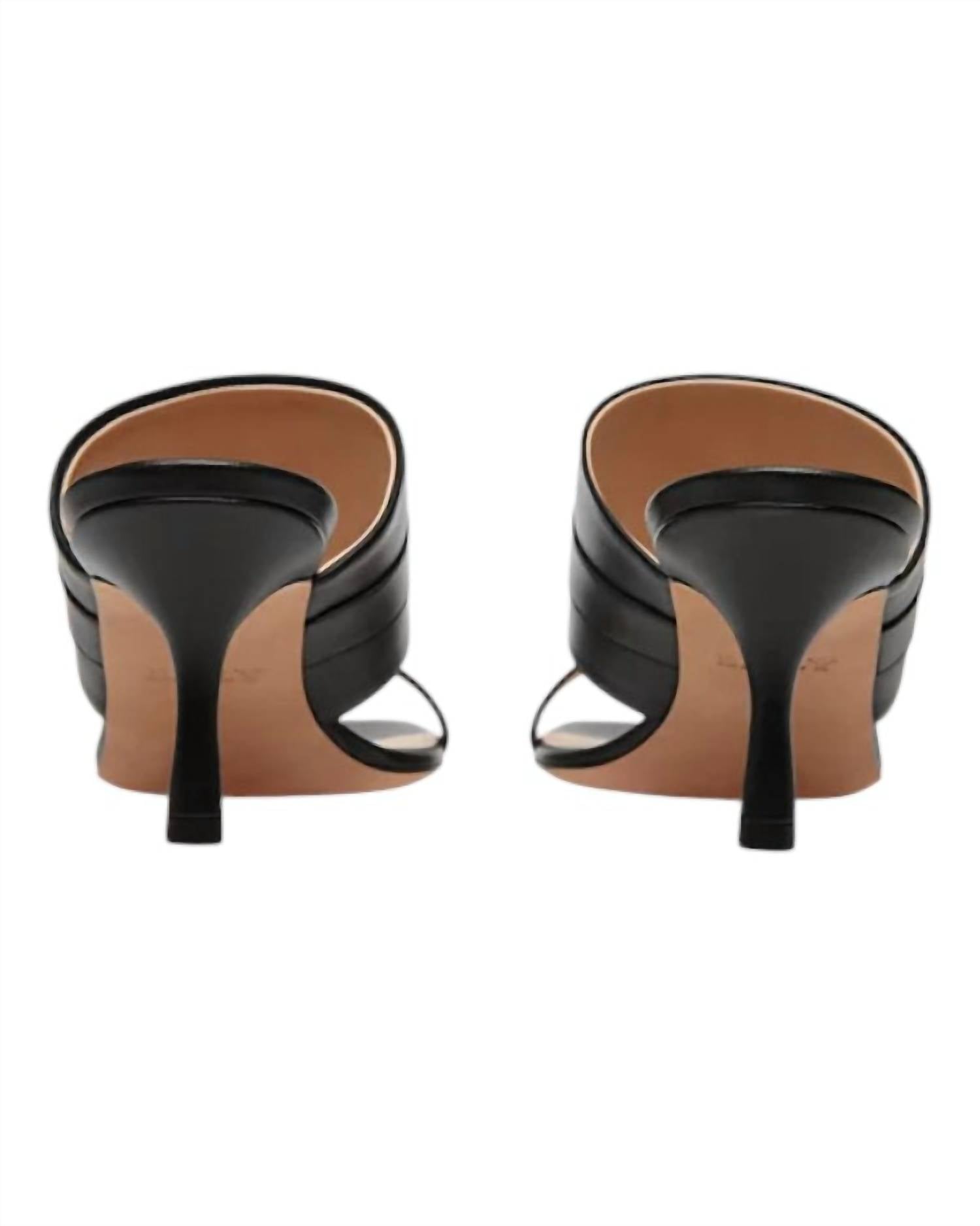 Bally - Women's Elia Square Toe Logo Accent Heel Sandals