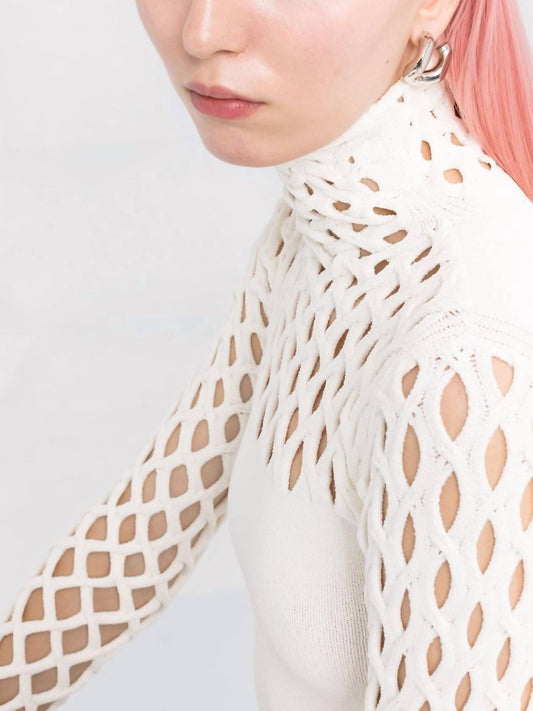 Valentino - Knit And Mesh Top