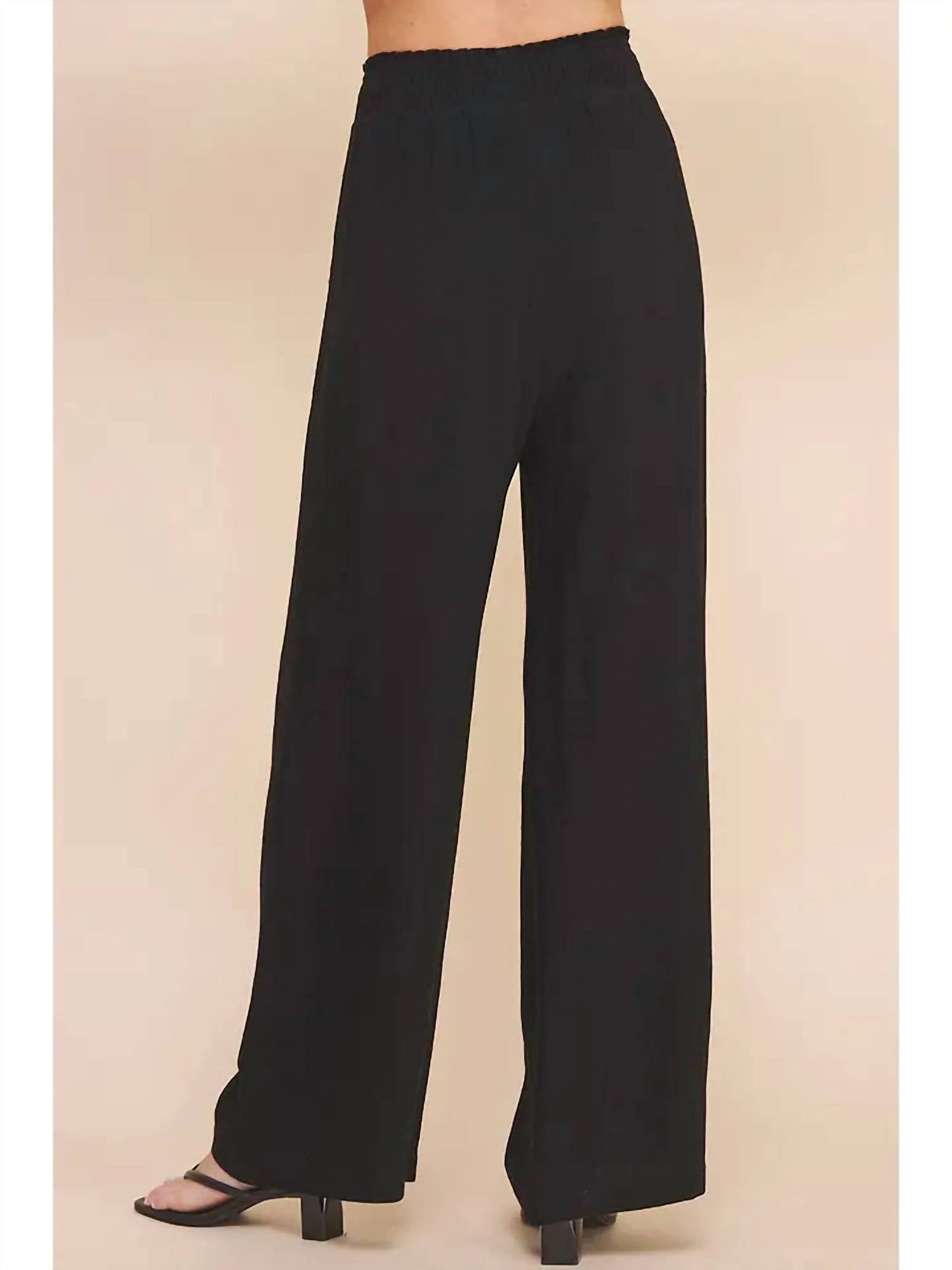 Allie Rose - Soft Linen Wide Leg Pants
