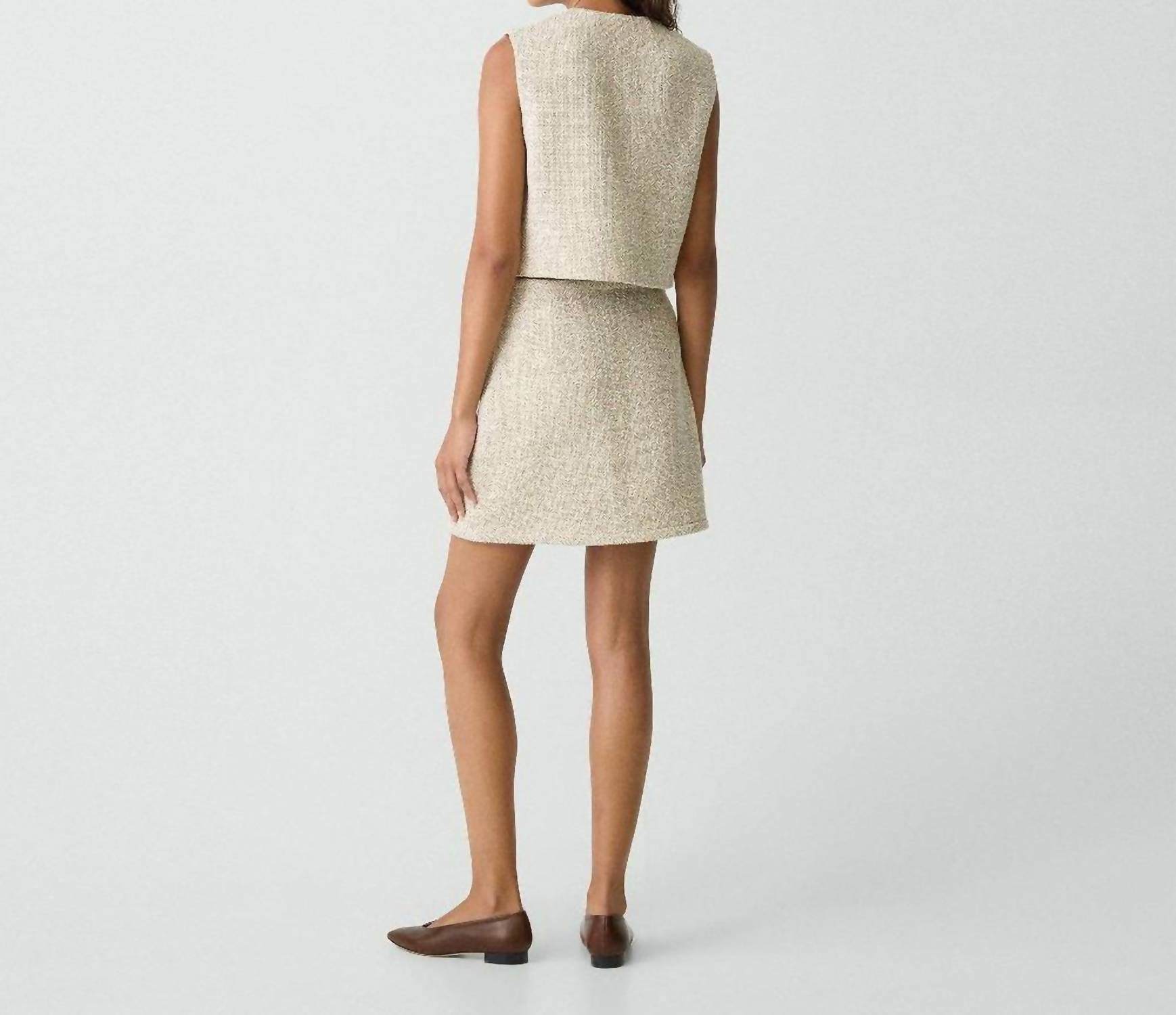 Theory - Binding Tweed Mini Skirt