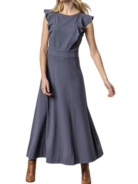 Lilla P - Flounce Trim Maxi Dress