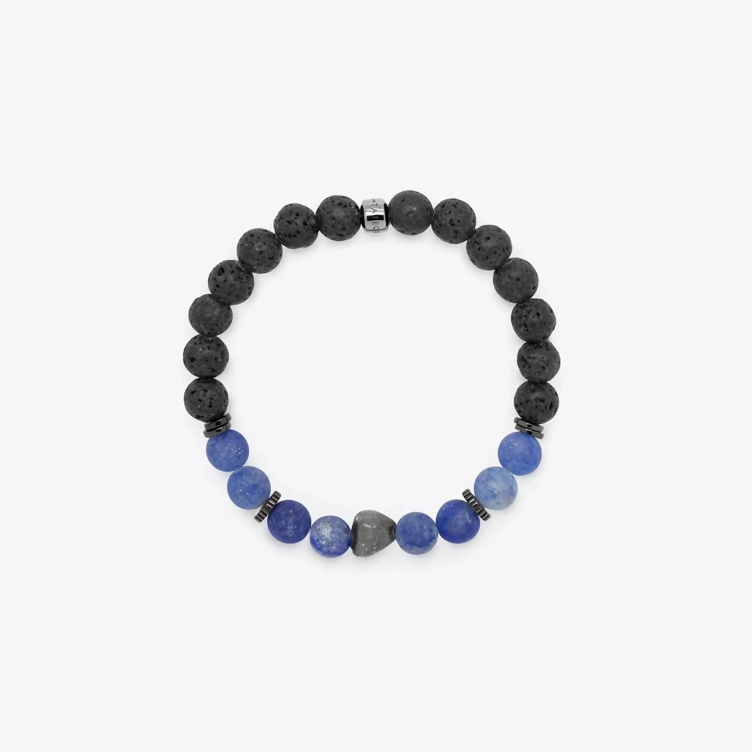 Tateossian Men's Nugget Bracelet in multi - men's jewelry - detail view