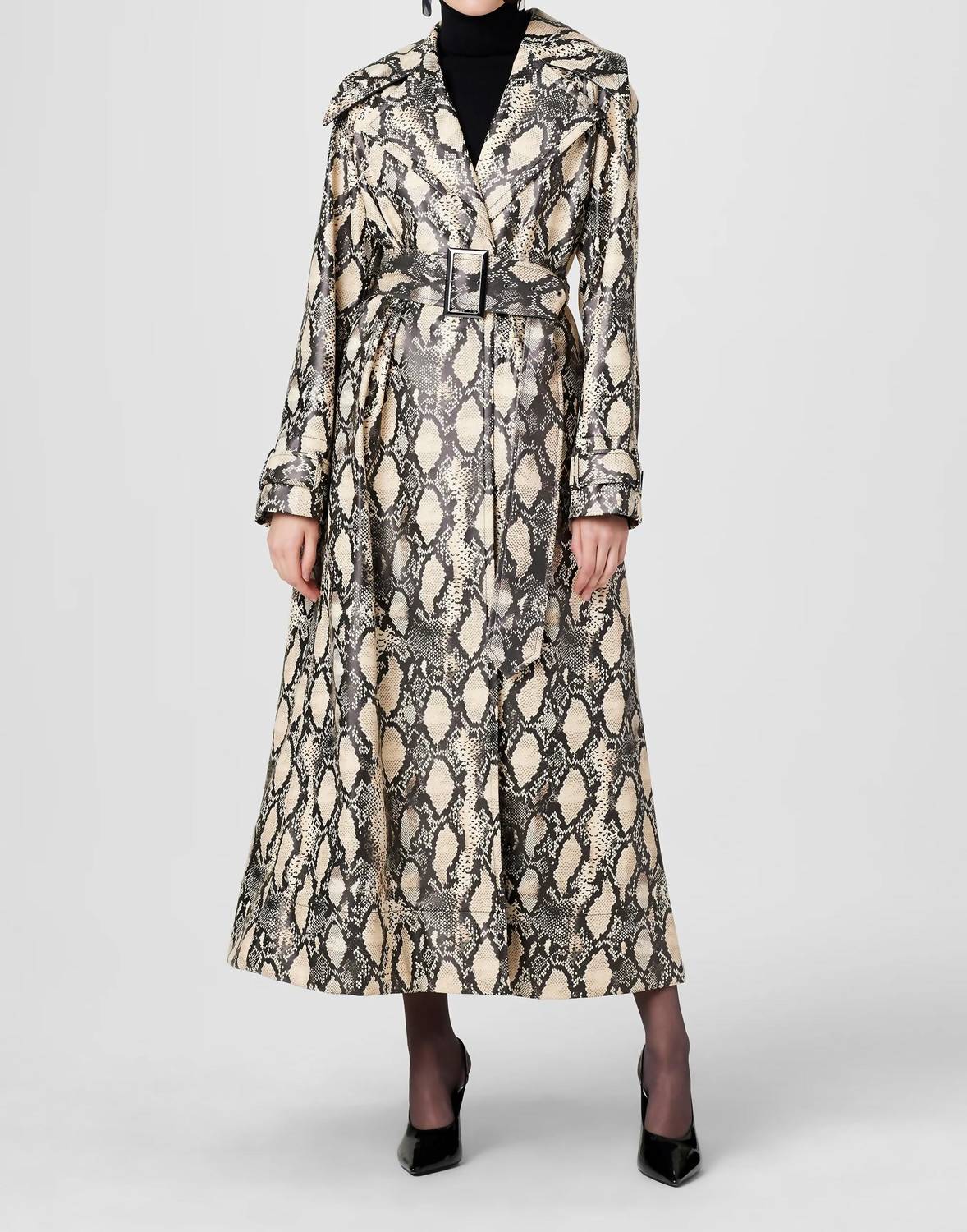 Toccin - Chloe Vegan Leather Trench Coat