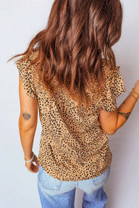Dear Lover - Cheetah Print V-Neck Top
