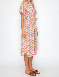 Meet Me In Santorini - Mythic Petals Shirt Dress