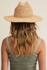 Z Supply Women's Hacienda Straw Hat in natural - women's hat - detail view