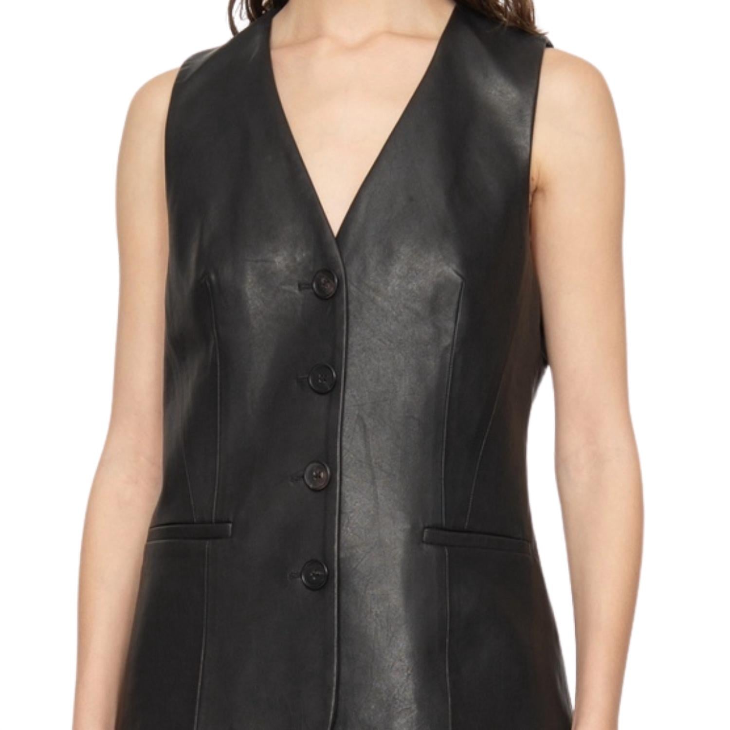 Sea - Lucie Leather Vest