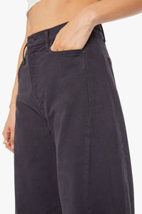 Mother Smooth Half Pipe Flood Jeans in faded black - women's pants - view 4