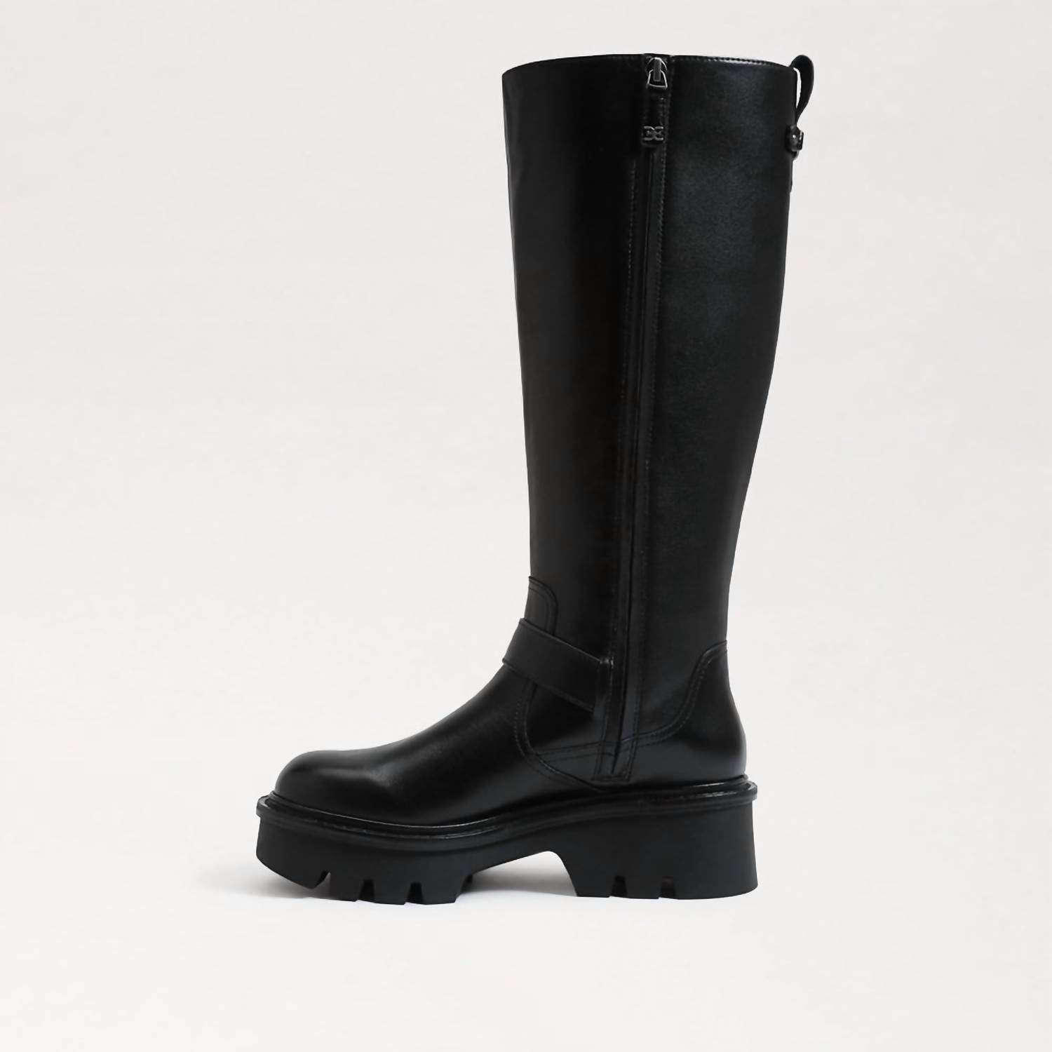 Sam Edelman - Women's Carter Buckle Detailed Chunky Heel Knee High Boots