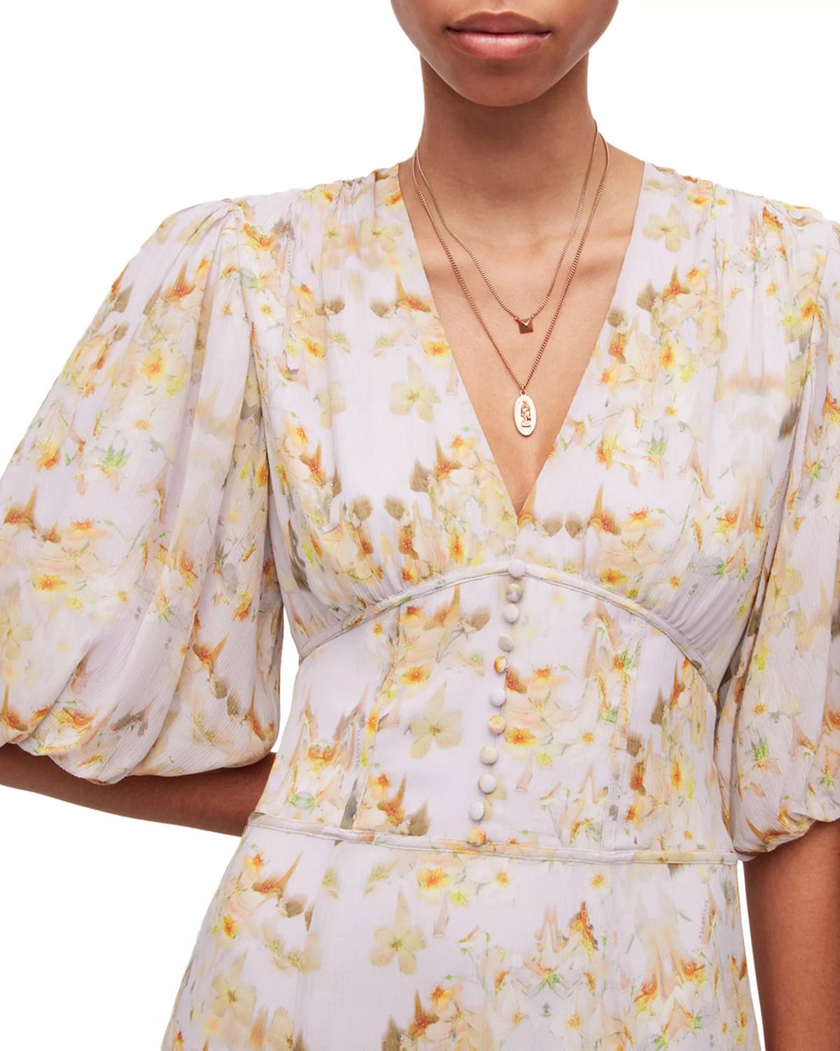 Allsaints - Aspen Momo Midi Dress