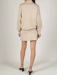 P.CILL Ava Mini Skort in taupe - women's shorts - detail view