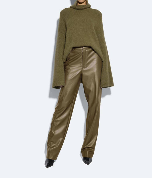 Lapointe - Stretch Faux Leather Tapered Trouser