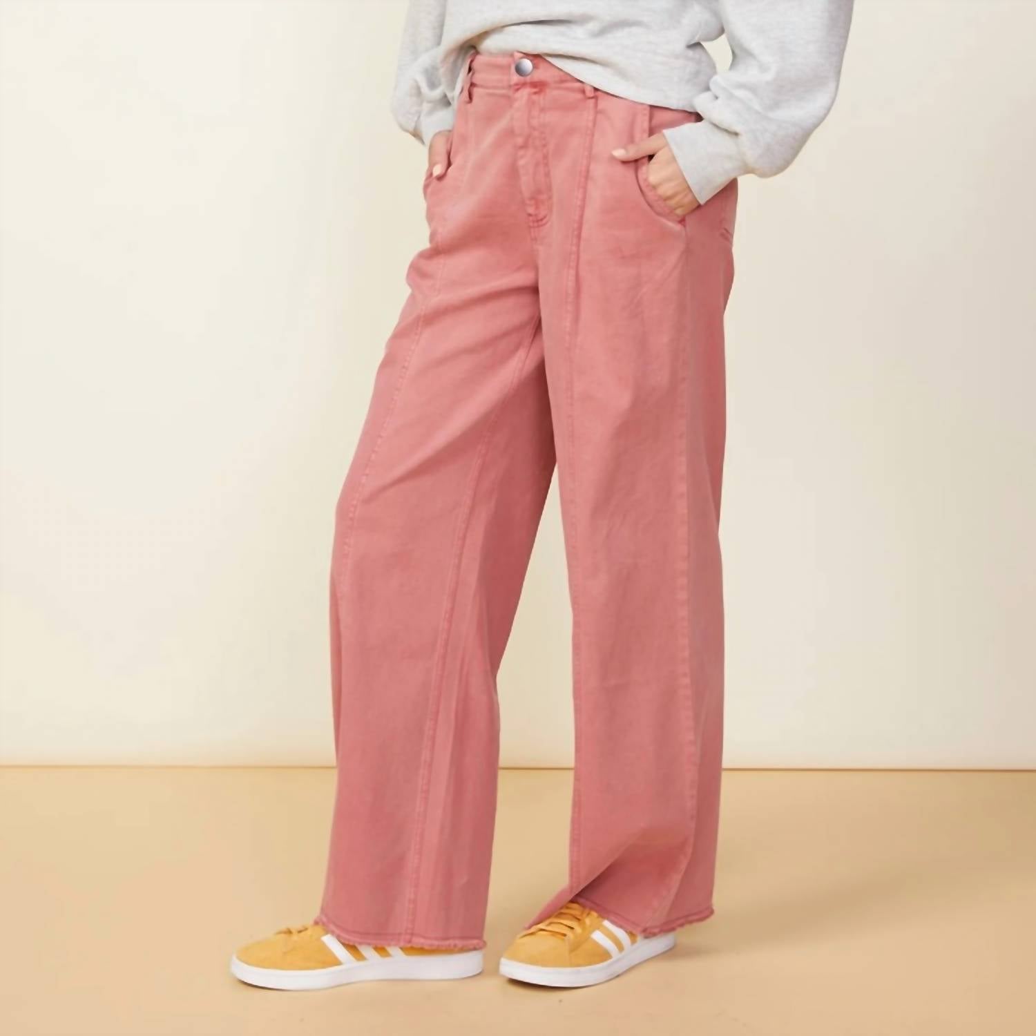 Monrow - Women's Soft Twill Patch Pocket Pant