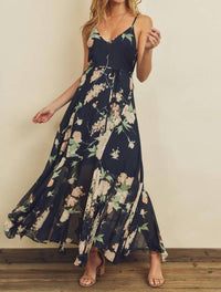 Dress Forum - Key To My Heart Floral Flared Hem Maxi Dress
