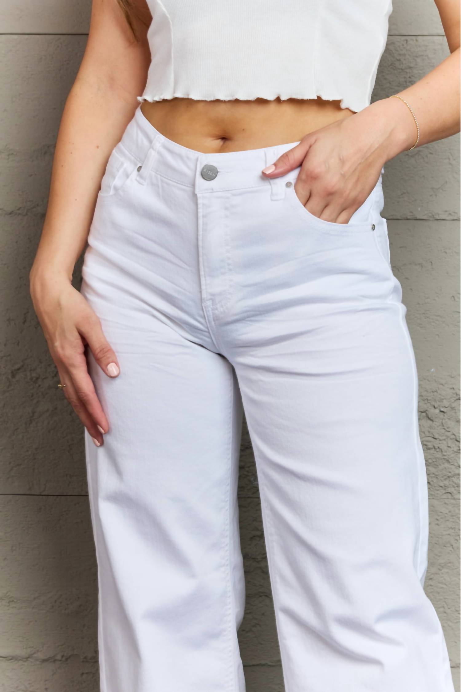 Risen - Raw Hem Jeans