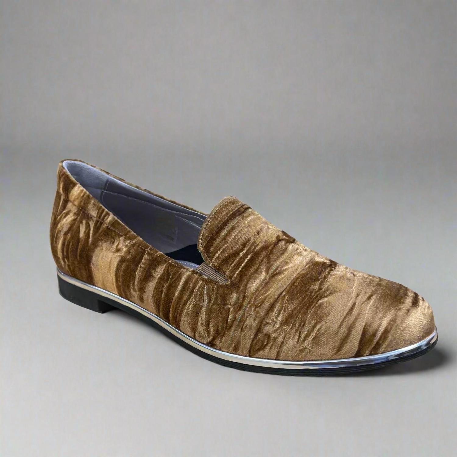 Bella Comforto Women's Jo Loafer in taupe - women's flats - alternate view