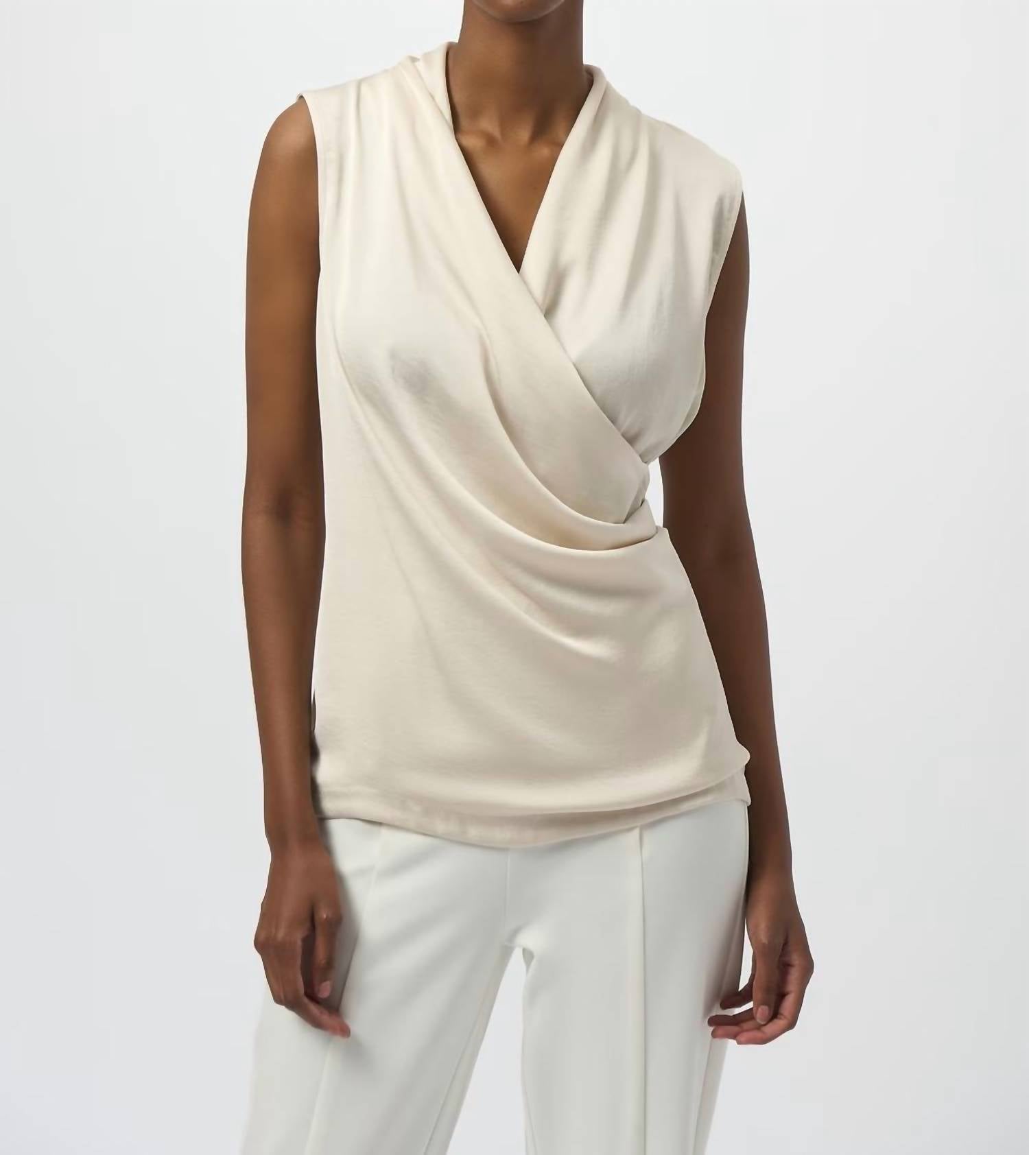 Joseph Ribkoff - Casual V-neck Pullover Top