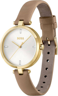 Hugo Boss - Women's Leather Quartz Watch