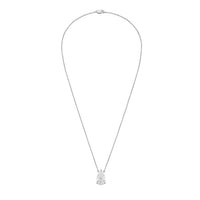 Diana M Jewels - 4.00 Cts Lab Grown Pear East West Diamond Pendant Necklace