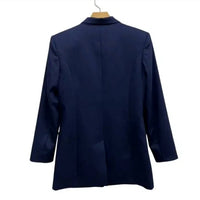 L.O.S. Collection - Single Button Wool Blend Classic Blazer