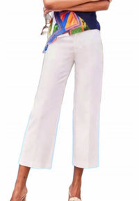 Ecru - Franklin Wide Leg Cropped Pants