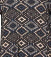 SUNDAY Women's Long Sleeve Tunic in brown - women's shirt - detail view