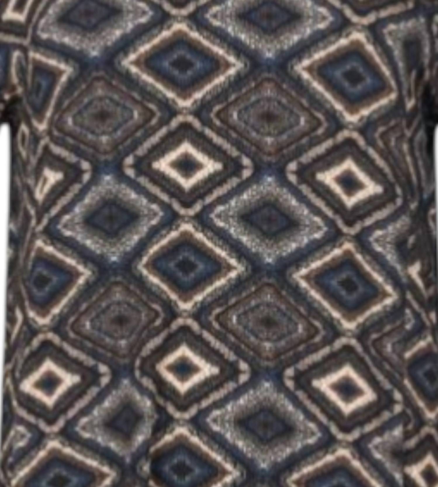 SUNDAY Women's Long Sleeve Tunic in brown - women's shirt - detail view