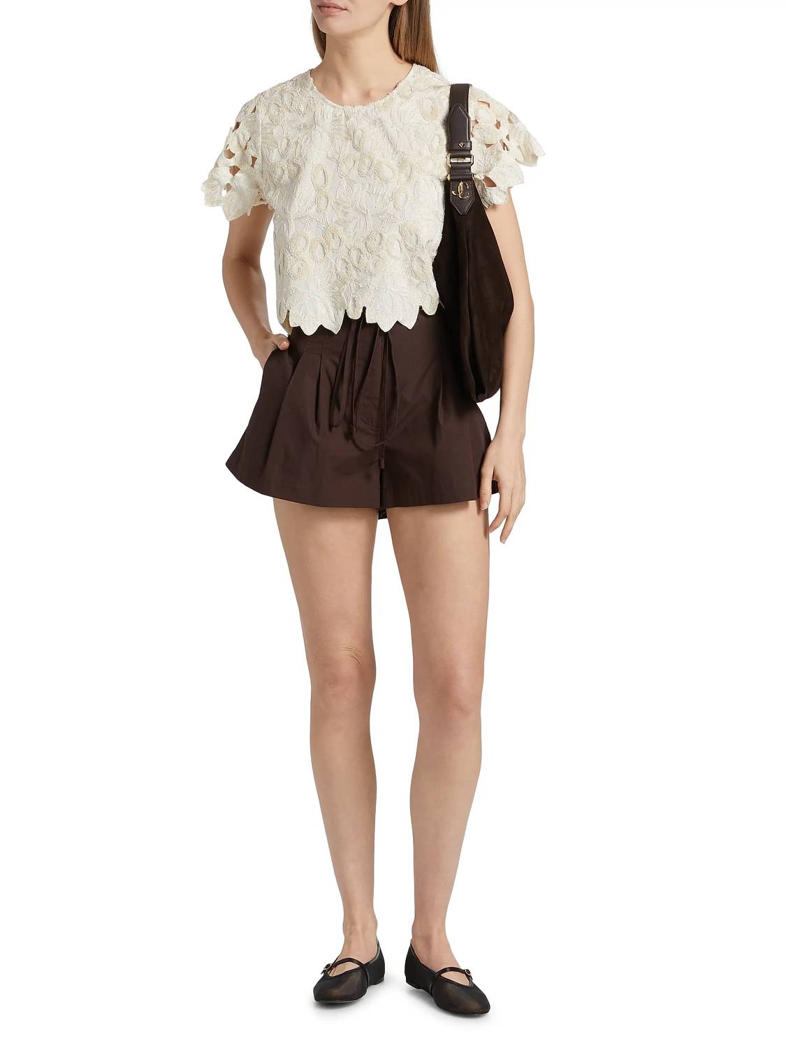 Marie Oliver Pelumi Top in crystal - women's shirt - view 4