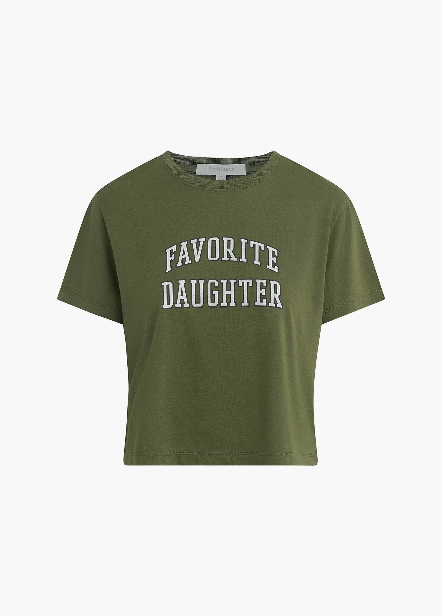 Favorite Daughter Cropped Collegiate Tee in gardenia smoketree - women's t-shirt - view 4