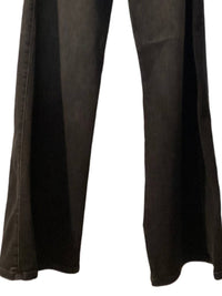 sneak peek Women's Harrison Wide Flare Leg Jeans in black wash - women's jeans - alternate view