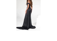 PORTIA&SCARLETT Off Shoulder Dress in black - women's dress - detail view