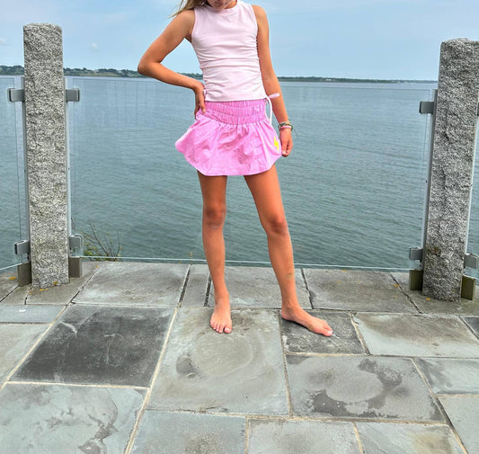 Little Olin - Girls' Gathered Jersey Top