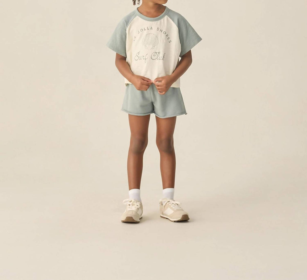 Rylee + Cru - Kid's Raglan Crop Tee