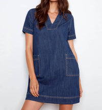 Charlie B - Short Sleeve Denim Dress