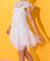 Art & Love Usa - Crochet Lace Mini Dress