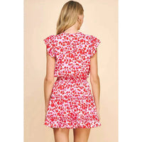 Pinch - Hearts V-Neck Mini Dress