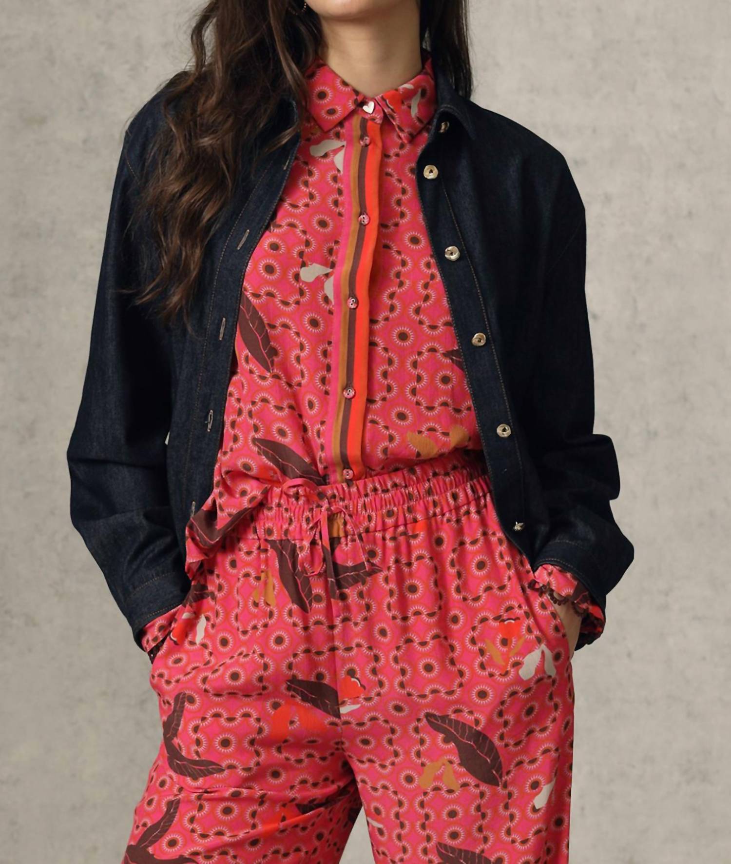 Emily Lovelock - Elle Denim Blouse