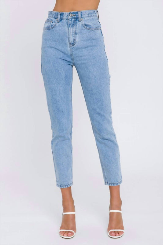 2.7 August Apparel - Back Slit Jeans