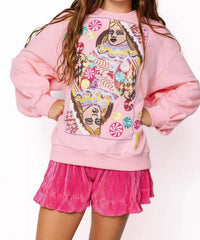 Queen Of Sparkles - Candyland Queen Logo Sweatshirt