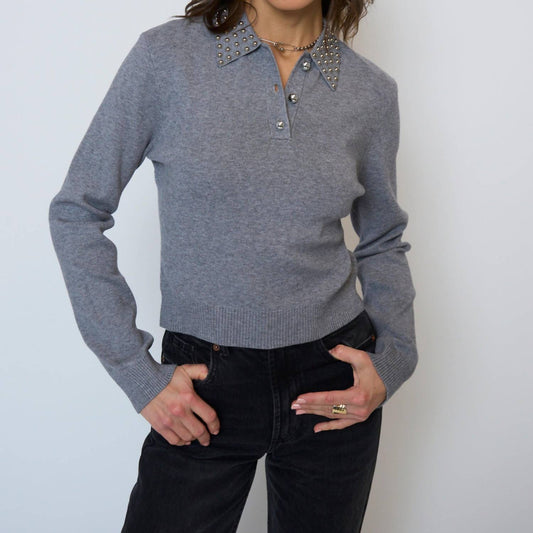 Central Park West - Jay Studded Polo Top