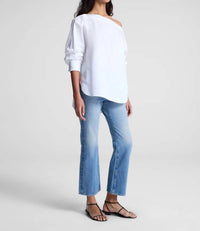 A.L.C. Mandi Top in white 1 - women's blouse - alternate view