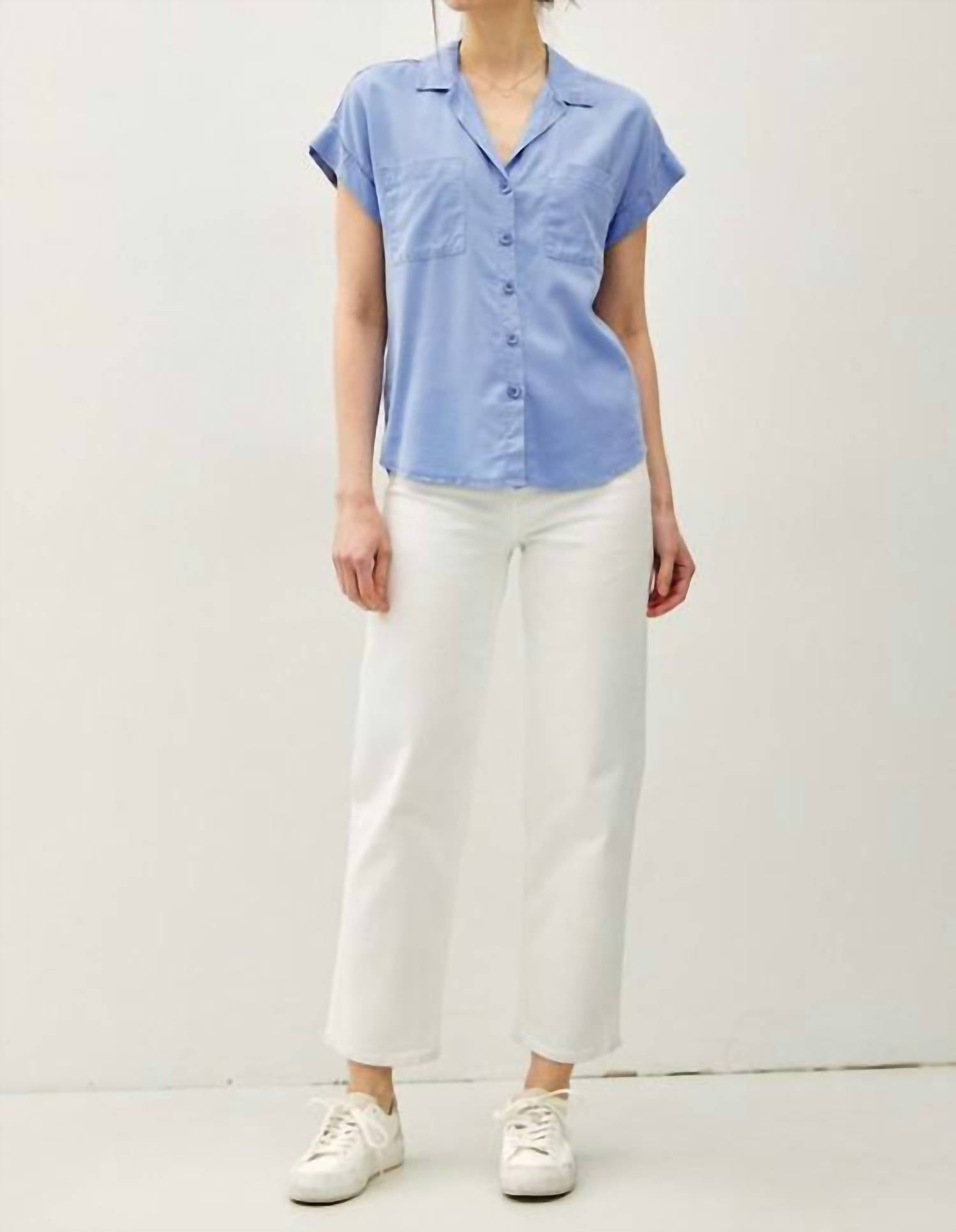 Be Cool - Cropped Button Up Top