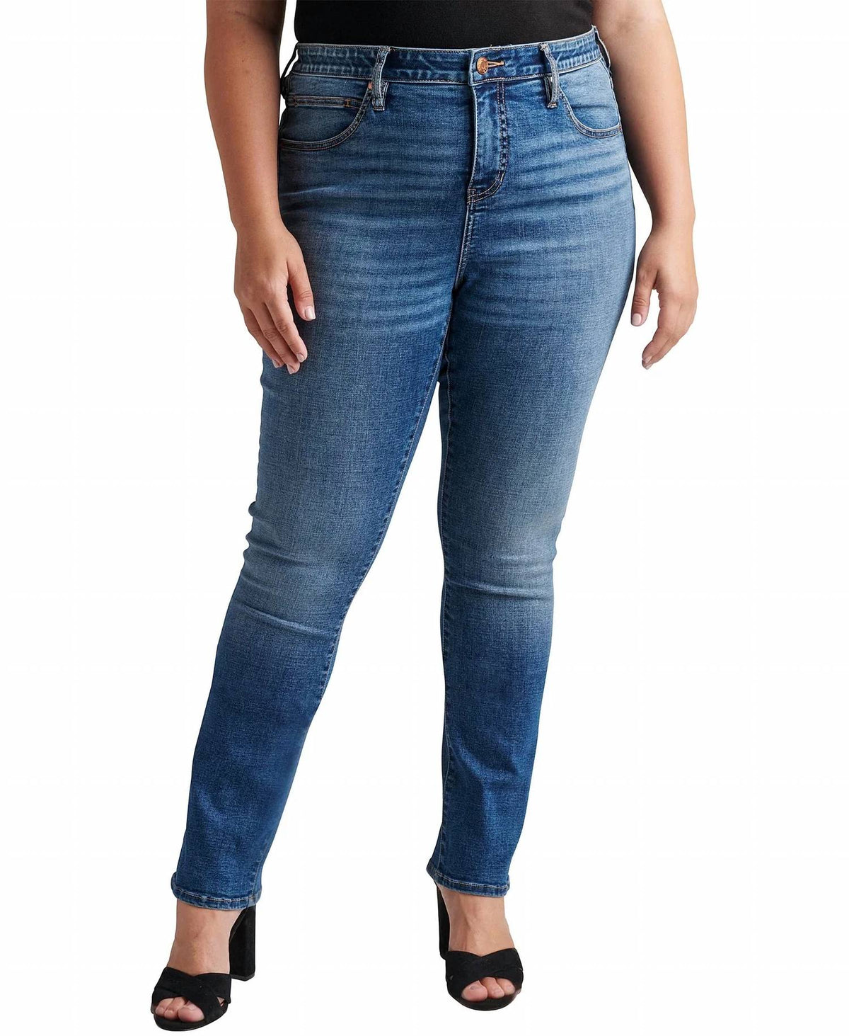 Jag - Ruby Mid Rise Straight Leg Jeans