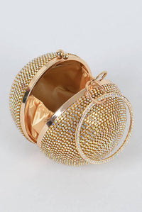 H&D Accessories - Women's Ballin' Purse Studded Round Clutch