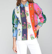 Vilagallo - Isa Color Block Blouse
