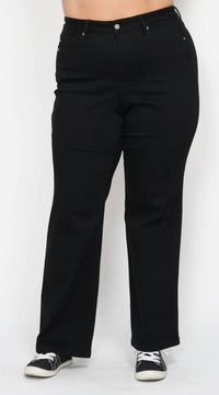 Judy Blue - High Waist Tummy Control Classic Straight Jeans - Plus