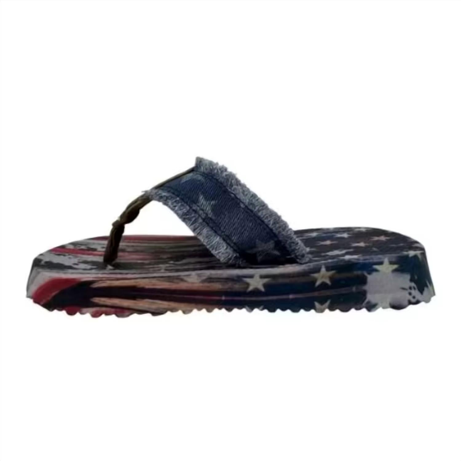 Very G - Women's United Stars And Stripes Flip Flop Sandal