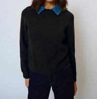Central Park West - Dash Denim Collar Pullover