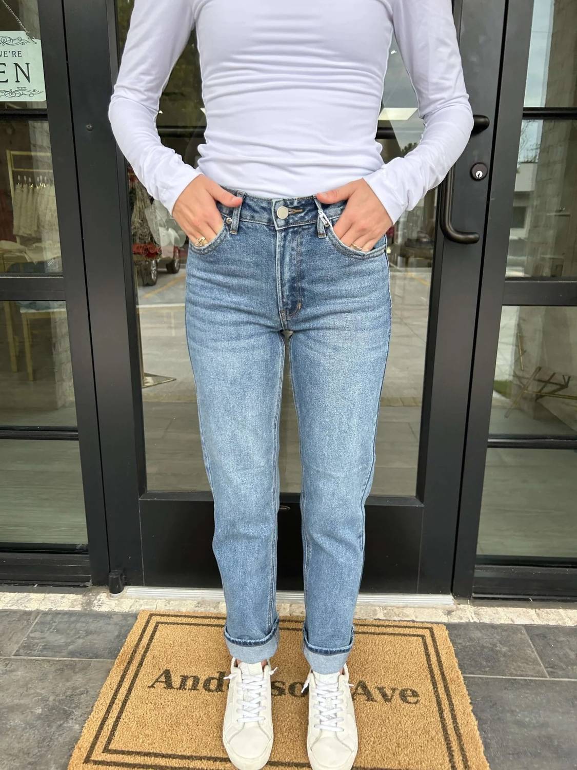 Just Black Denim - Clean Stretch Straight Leg Jeans